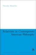 Cover: Relativism in Contemporary American Philosophy - Continuum International Publishing Group Ltd.