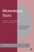 Cover: Meaningful Texts - Continuum International Publishing Group Ltd.