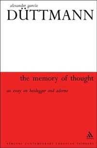 Enlarge image Cover: Memory Of Thought - Continuum International Publishing Group Ltd.