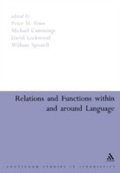 Cover: Relations and Functions within and around Language - Continuum International Publishing Group Ltd.