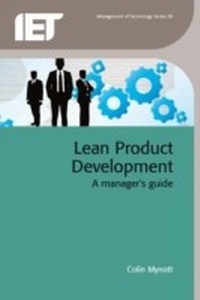 Enlarge image Cover: Lean Product Development - Institution of Engineering and Technology