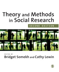 Enlarge image Cover: Theory and Methods in Social Research - SAGE Publications Ltd