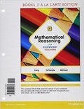 Cover: Mathematical Reasoning for Elementary Teachers, Books a la Carte Edition - Pearson