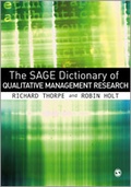 Cover: The SAGE Dictionary of Qualitative Management Research - SAGE Publications Ltd
