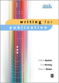 Cover: Writing for Publication - SAGE Publications Ltd