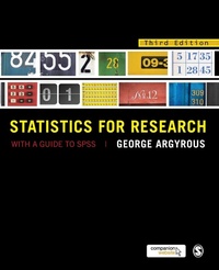 Enlarge image Cover: Statistics for Research - SAGE Publications Ltd