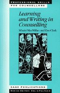 Enlarge image Cover: Learning and Writing in Counselling - SAGE Publications Ltd