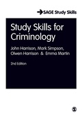 Cover: Study Skills for Criminology - SAGE Publications Ltd