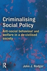 Enlarge image Cover: Criminalising Social Policy - Willan Publishing