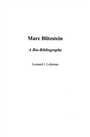 Cover: Marc Blitzstein - Praeger Publishers Inc