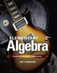 Abbildung von: Elementary Algebra - Pearson