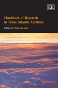 Cover: Handbook of Research in Trans-Atlantic Antitrust - Edward Elgar Publishing