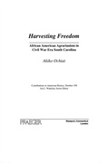 Cover: Harvesting Freedom - Praeger Publishers Inc