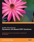 Cover: Quality Assurance for Dynamics AX-Based ERP Solutions - Packt Publishing