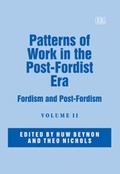 Cover: Patterns of Work in the Post-Fordist Era - Edward Elgar Publishing