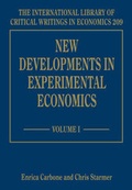 Cover: New Developments in Experimental Economics - Edward Elgar Publishing