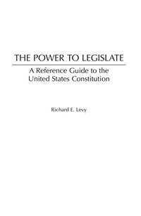 Enlarge image Cover: The Power to Legislate - Praeger Publishers Inc