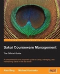Cover: Sakai Courseware Management - Packt Publishing