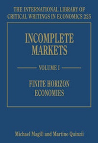 Enlarge image Cover: Incomplete Markets - Edward Elgar Publishing