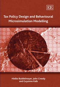 Enlarge image Cover: Tax Policy Design and Behavioural Microsimulation Modelling - Edward Elgar Publishing