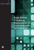 Cover: Trade Effects of Rules on Procurement for Commonwealth ACP Members - Commonwealth Secretariat