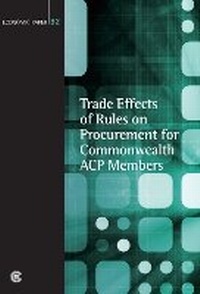 Enlarge image Cover: Trade Effects of Rules on Procurement for Commonwealth ACP Members - Commonwealth Secretariat