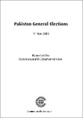 Cover: Pakistan General Elections, 11 May 2013 - Commonwealth Secretariat