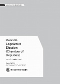 Cover: Rwanda Legislative Election (Chamber of Deputies), 16-18 September 2013 - Commonwealth Secretariat
