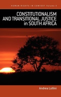Cover: Constitutionalism and Transitional Justice in South Africa - Berghahn Books