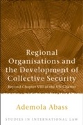 Cover: Regional Organisations and the Development of Collective Security - Hart Publishing