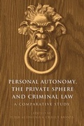 Cover: Personal Autonomy, the Private Sphere and Criminal Law - Hart Publishing