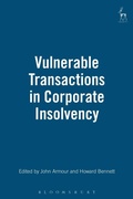 Cover: Vulnerable Transactions in Corporate Insolvency - Hart Publishing