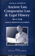 Cover: Critical Studies in Ancient Law, Comparative Law and Legal History - Hart Publishing
