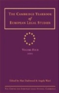 Cover: Cambridge Yearbook of European Legal Studies Vol 4, 2001 - Hart Publishing