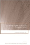 Cover: Disability Rights in Europe - Hart Publishing
