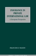Cover: Insurance in Private International Law - Hart Publishing