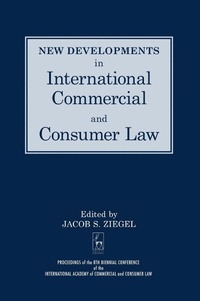 Abbildung von: New Developments in International Commercial and Consumer Law - Hart Publishing