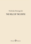Cover: The Role of the Critic - Oberon Books Ltd