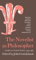Cover: The Novelist as Philosopher - Praeger Publishers Inc