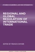 Cover: Regional and Global Regulation of International Trade - Hart Publishing