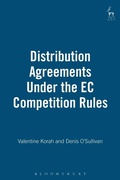 Cover: Distribution Agreements Under the EC Competition Rules - Hart Publishing