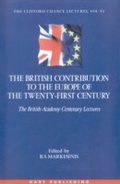 Cover: The British Contribution to the Europe of the Twenty-First Century - Hart Publishing