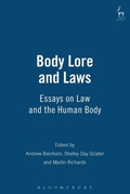 Cover: Body Lore and Laws - Hart Publishing