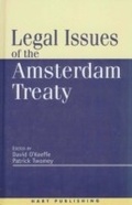 Cover: Legal Issues of the Amsterdam Treaty - Hart Publishing