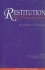 Cover: Restitution: Past, Present and Future - Hart Publishing