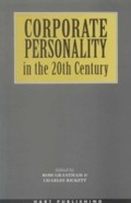 Cover: Corporate Personality in the 20th Century - Hart Publishing