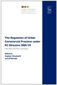 Abbildung von: The Regulation of Unfair Commercial Practices under EC Directive 2005/29 - Hart Publishing