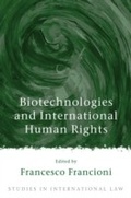 Cover: Biotechnologies and International Human Rights - Hart Publishing