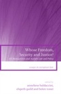 Cover: Whose Freedom, Security and Justice? - Hart Publishing
