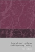 Cover: Principles of Legislative and Regulatory Drafting - Hart Publishing